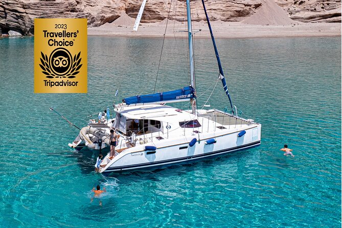 Catamaran Full-Day of Milos and Poliegos With Lunch & BBQ - Key things to know before you book