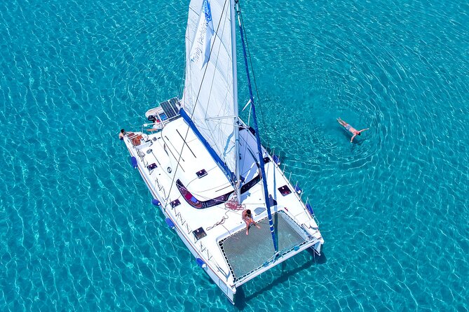 Catamaran Full-Day of Milos and Poliegos With Lunch & BBQ - Kalogries Beach: an easy first swim