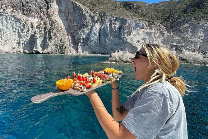 Catamaran Semi Cruise Paros Antiparos includes Food and Drinks - What the Crew Adds to the Day
