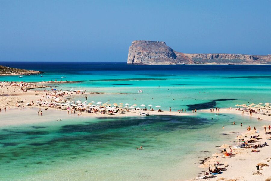 Chania Areas/Kalyves:Gramvousa Island & Balos,Boat Tkt Extra - The short crossing to Balos Lagoon
