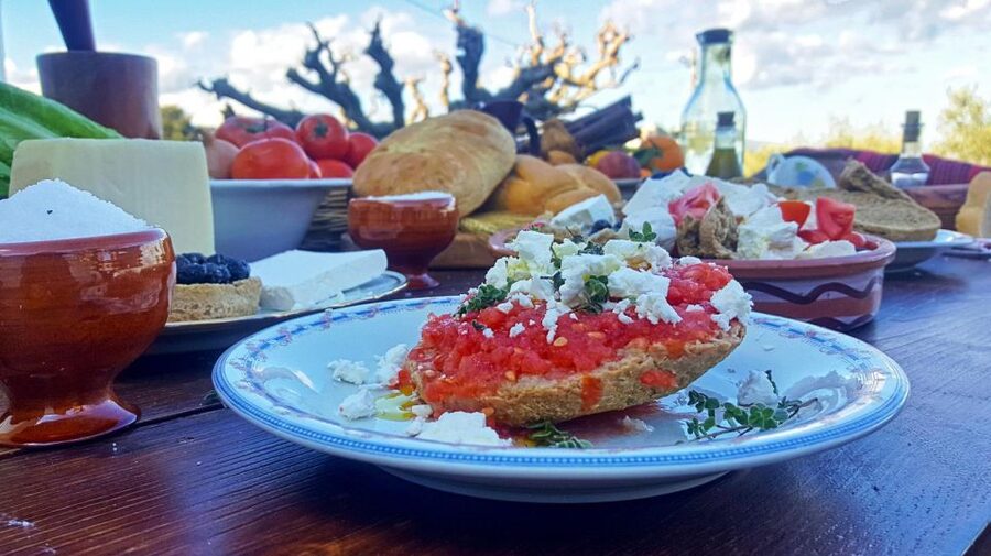 Chania: Authentic Cooking Class in the White Mountains - Cheese, wine, and the first Cretan dishes