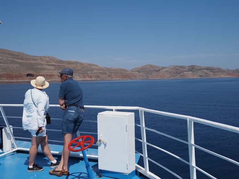 Chania: Balos Gramvousa Cruise with Transfer and Boat Ticket - A large ferry with room to choose your view