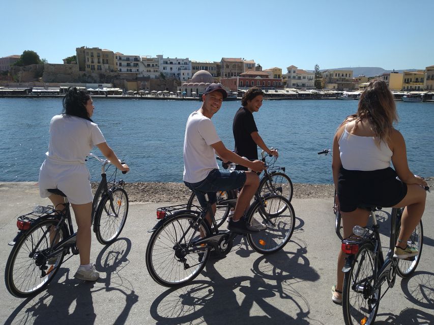 Chania: City Highlights Small Group Bike Tour - The Cathedral, Giali Tzamisi, and Venetian architecture