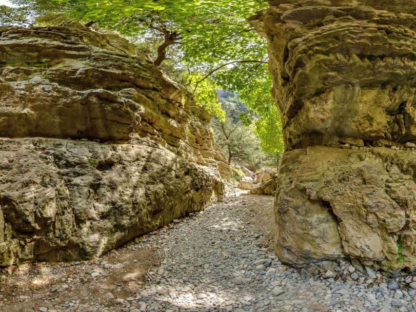 Chania: Imbros Gorge and Libyan Sea Day Tour - Walking Through Imbros Gorge