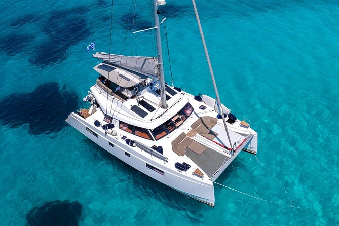 Chania: Morning Catamaran Cruise with Premium Lunch & Drinks - Agioi Theodoroi and the long swim stop