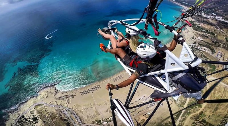 Chania: Paratriking Experience with a Professional Pilot - Preparation beside the two-seat trike
