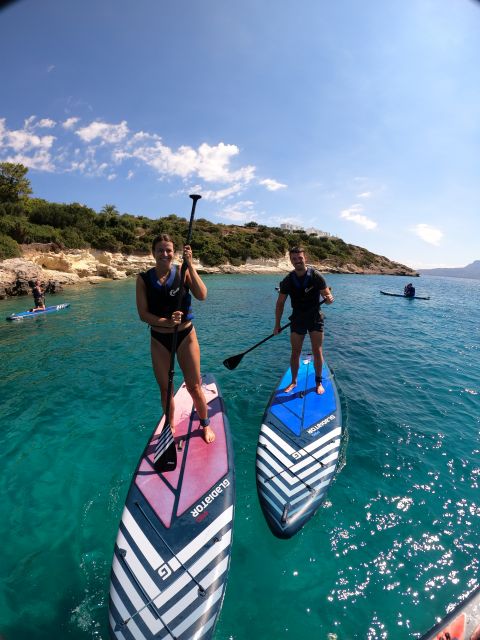 Chania: Stand-Up Paddleboard Small Group Tour - Getting started with a board, paddle, and life vest
