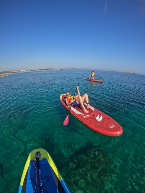 Chania: Stand-up Paddleboard Tour to Lazareta Island - Swimming, snorkeling, and sea life
