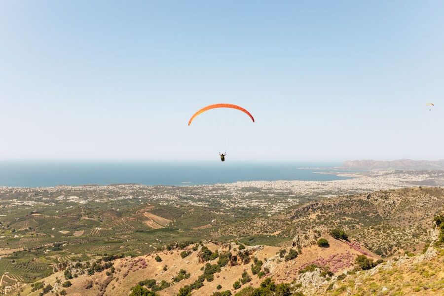 Chania: Tandem Paragliding Flight in Crete - Floating above Chania instead of looking at it