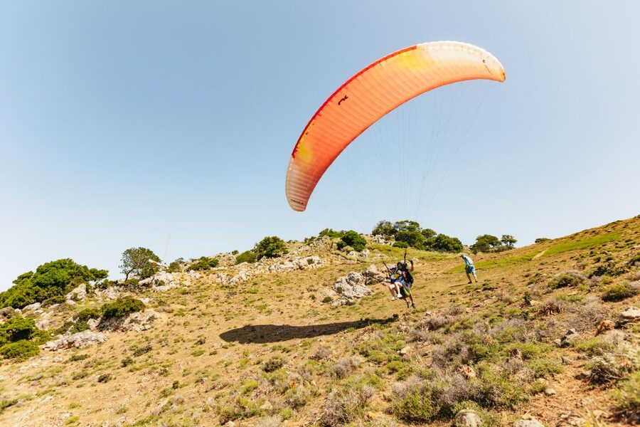 Chania: Tandem Paragliding Flight in Crete - The 25-minute ride to the mountain launch site