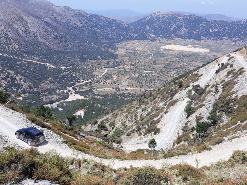 Chania: White Mountains Safari Tour with Lunch and Tastings - Lunch with views toward Samaria Gorge