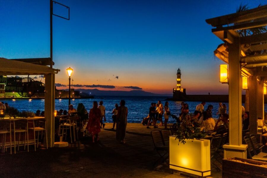 Chania: Wine, Food, and Sunset Tour with 3-Course Dinner - Four Cretan wines with a sommelier