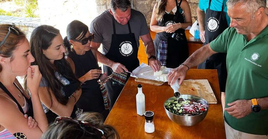 Corfu: Greek Cooking Class & Olive Oil Tasting - The five-course Corfiot lunch