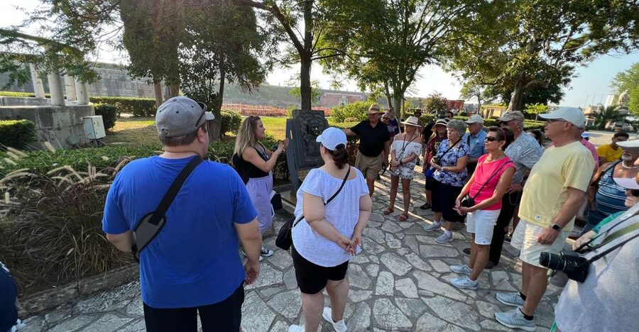 Corfu: Old Town Guided Walking Tour Small Group - Dimarchiou Square and the civic heart of town
