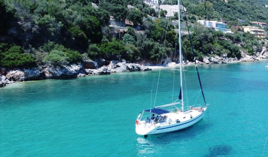 Corfu: Private Sailing Yacht Cruise - Garitsa Bay and the super-yacht pause