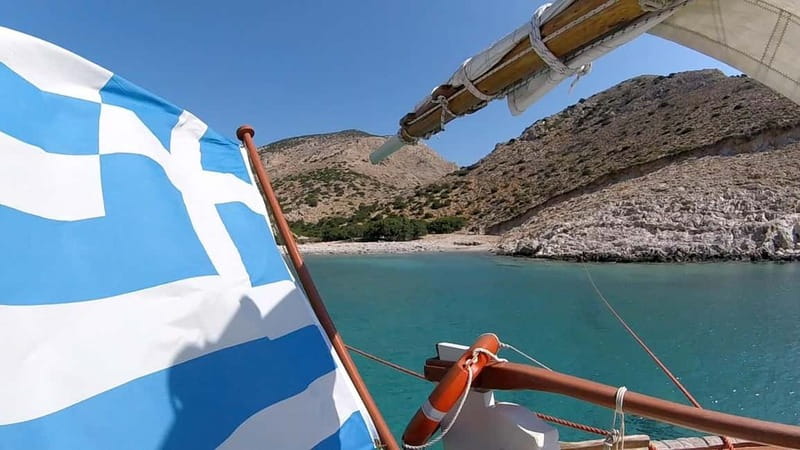 Corfu: Sunset Cruise on a Traditional Wooden Sailing Yacht - Mon Repos and the coast toward Pontikonisi