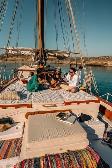 Corfu: Sunset Cruise on a Traditional Wooden Sailing Yacht - Leaving Benitses Marina on Odysseia