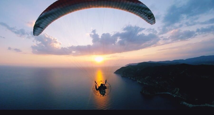 Corfu: Tandem Paratriking Flight over Corfu - Twenty minutes over western Corfu