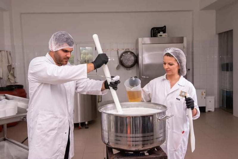 Crete: Farm Visit with Cheese Tasting and Milking Experience - Feeding animals and trying the milking