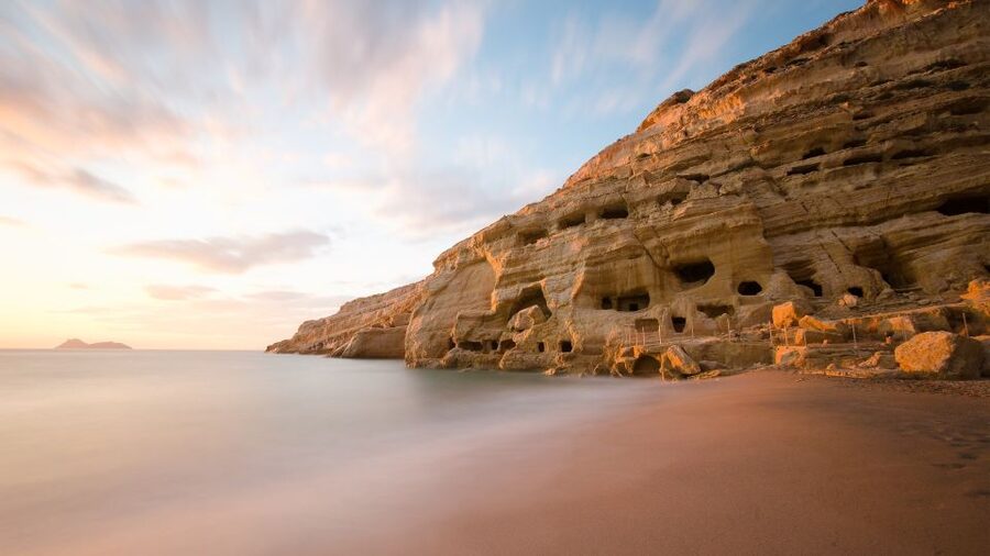 Crete: Matala Beach and Hippie caves, Red beach - Why Matala makes a good south-coast day trip
