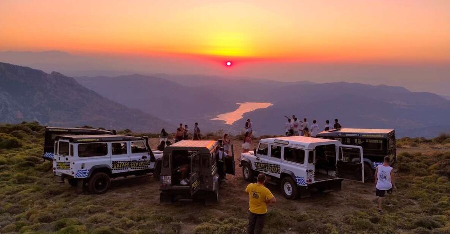 Crete: Sunset Safari - Karfi at sunset: the day’s big visual moment