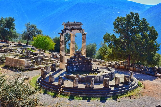 Delphi, Arachova and Levadia Krya Springs, Private Day Tour - Entering the sanctuary of Apollo at Delphi