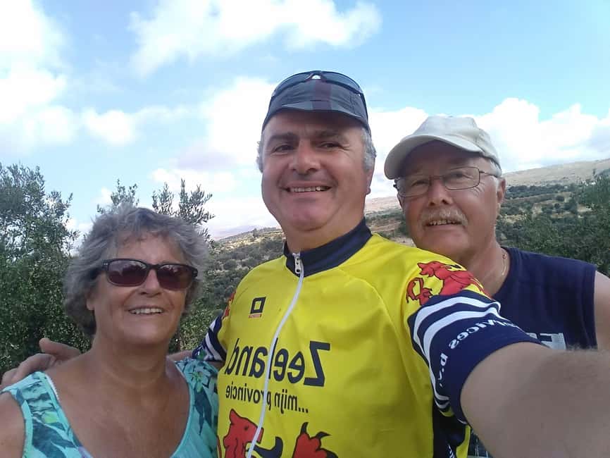 e-Bike Guided Tour to Myli Gorge with Lunch included - Roussospiti lunch with a sea view