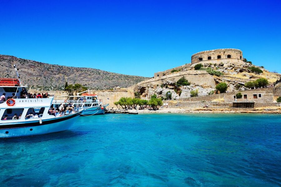 Elounda: Spinalonga Guided Boat Tour with BBQ and Swimming - Two sides of Mirabello Bay in six hours