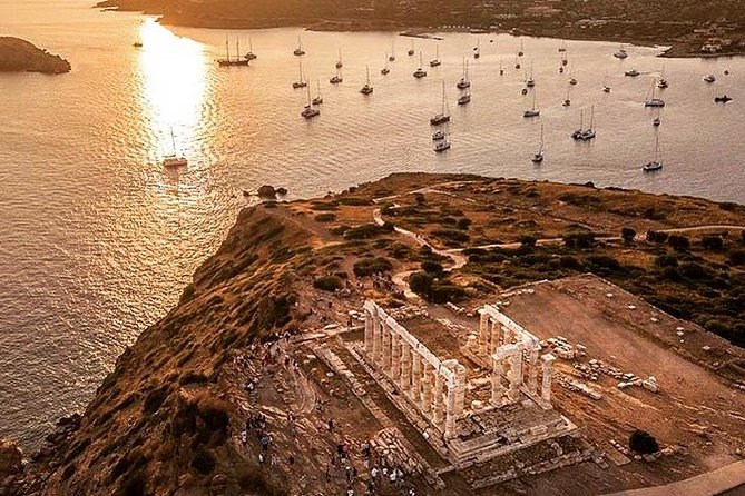 Enjoy Cape Sounio Private Majestic Sunset With Seaside Dinner - Reaching the Temple of Poseidon before sunset