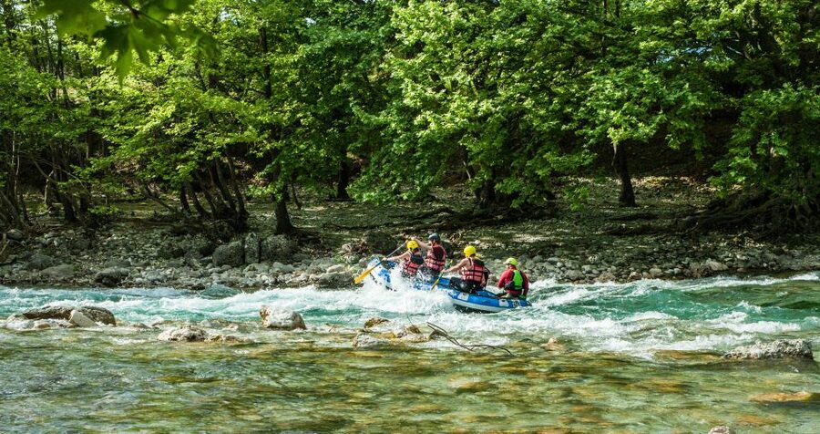 Epirus: Easy Rafting Experience on the Voidomatis River - Safety practice before the first paddle