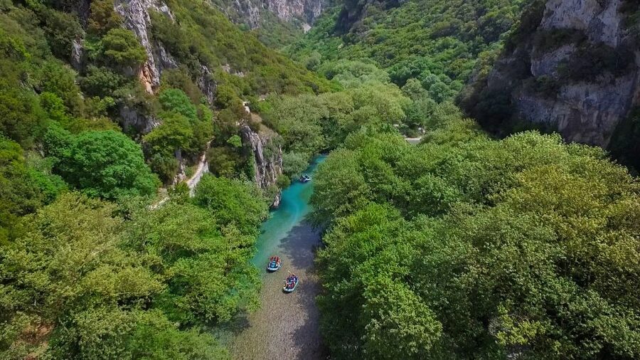 Epirus: Easy Rafting Experience on the Voidomatis River - Finishing under Klidonia bridge