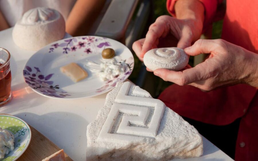 Experience Marble Carving: Naxos Island - Fruit, cheese, and a taste of island hospitality