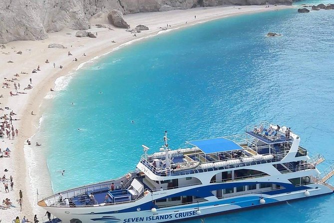 Explore Ionian Sea with its 50 shades of blue on Makedonia Palace - One boat, six Ionian sights