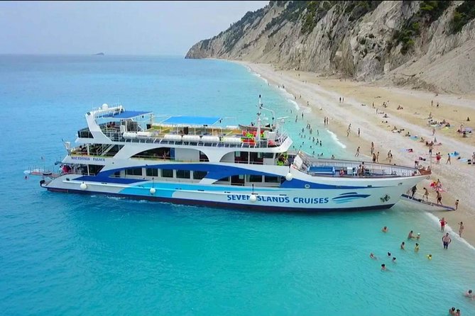 Explore Ionian Sea with its 50 shades of blue on Makedonia Palace - Egremni Beach is the main swim stop