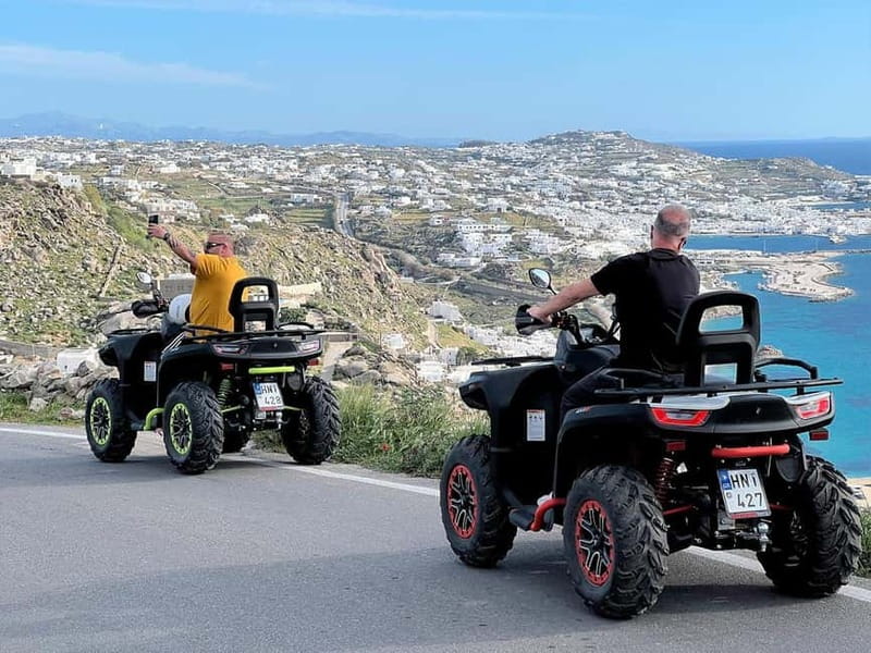 Explore Mykonos Island with a 650cc ATV / QUAD Tour - Mykonos Old Port and the island’s busy side