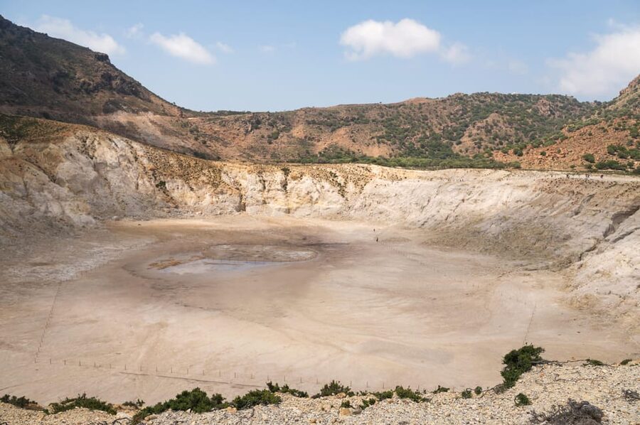Explore Nisyros Island with Hotel Pick Up and Guided Tour - Mandraki: castle walls, monastery, and local food