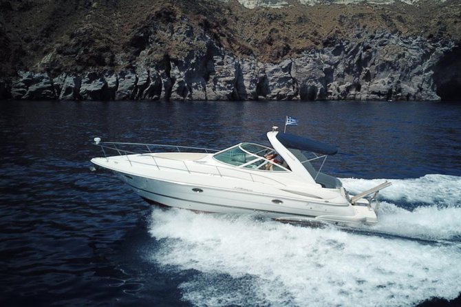 Explore Santorini’s volcano with Alex Private Boat Rental - Oia and Fira from a much better angle