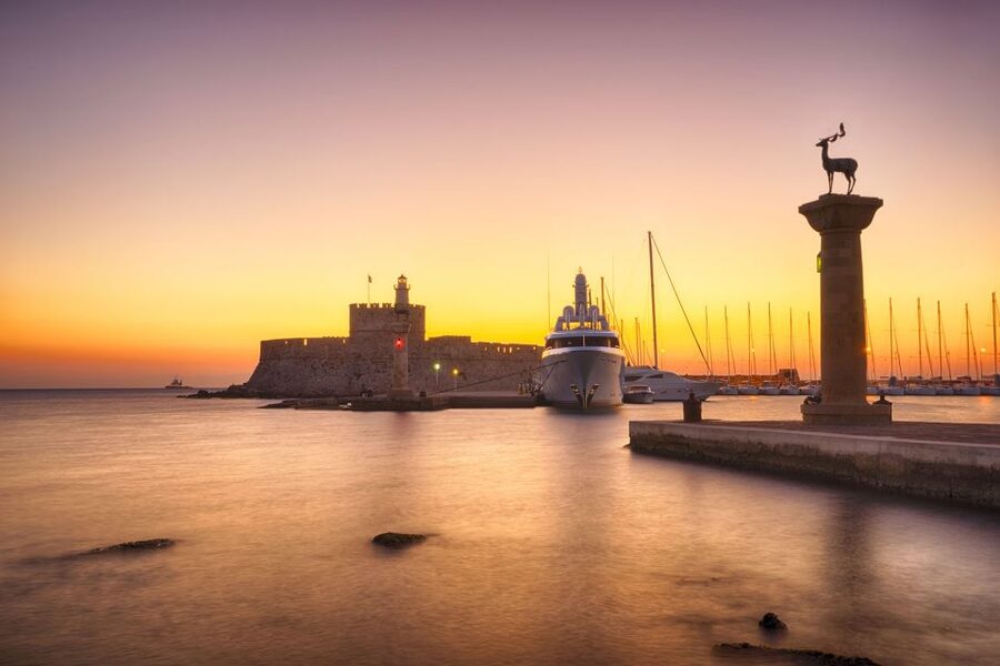 Faliraki: Evening RIB Cruise with Champagne and Sunset Views - Leaving Faliraki on a fast RIB boat