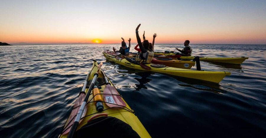 Faliraki: Sunrise Sea Kayaking Experience with Breakfast - Snorkeling in Anthony Quinn’s Bay
