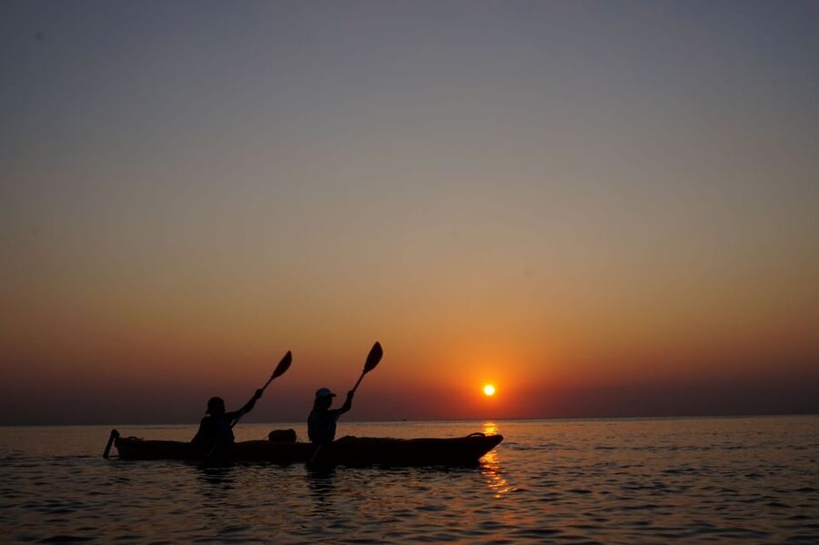 Faliraki: Sunrise Sea Kayaking Experience with Breakfast - Greek breakfast beside Ladiko Beach