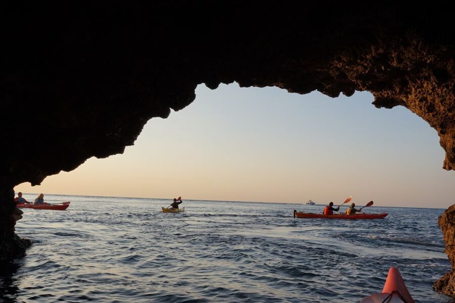 Faliraki: Sunrise Sea Kayaking Experience with Breakfast - The paddle from Kathara Beach to Anthony Quinn’s Bay