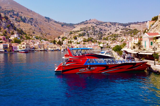 Fast Boat To Symi with a swimming stop at St George's Bay! (Only 1hr journey) - Three hours to explore Symi Harbor