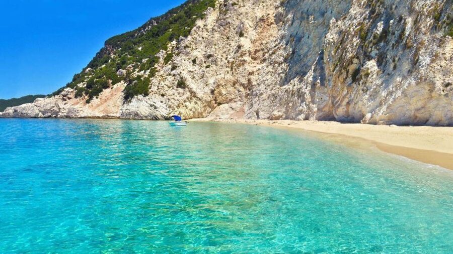 From Agia Effimia: Ithaca Cruise, Gidaki Beach, & Kioni Tour - Gidaki Beach: a first swim in clear water