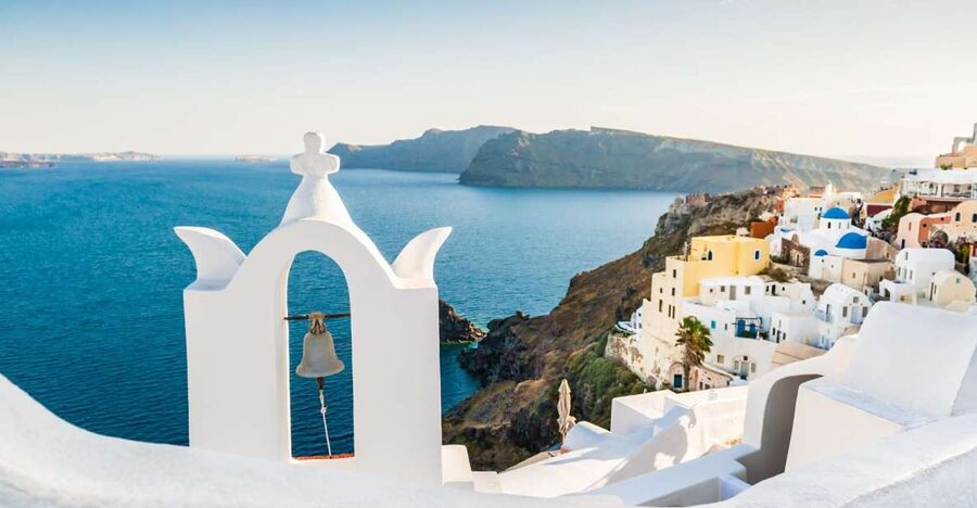 From Athens: 2-Day Santorini and Mykonos Trip - From central Athens to Rafina before sunrise