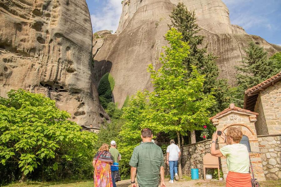 From Athens: Meteora Monasteries and Hermit Caves Tour - Kastraki gives you your first Meteora view