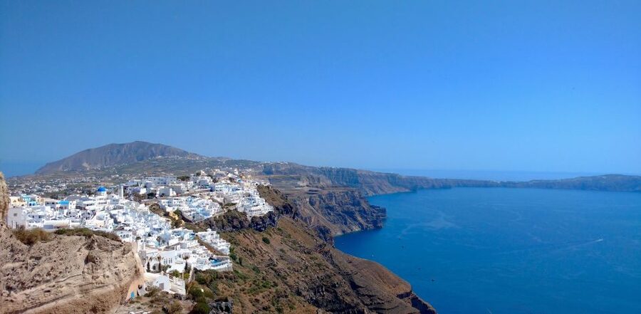 From Chania: Full-Day Trip to Santorini - Fira offers free time, shops, and caldera cliffs
