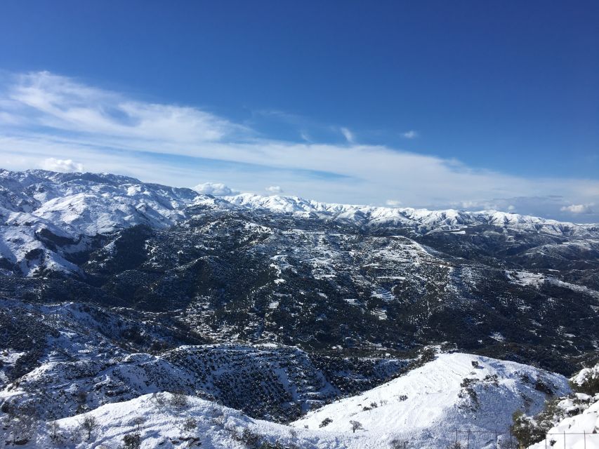 From Chania: White Mountains Land Rover Safari - Lunch in Therisso, with local food and wine