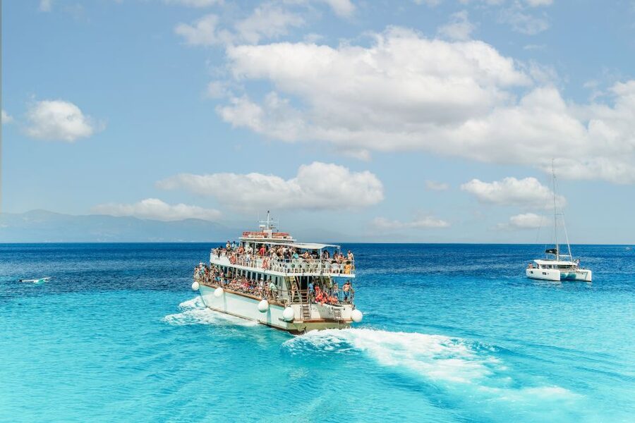 From Corfu Island: Antipaxos & Paxos Blue Caves Boat Cruise - The Ride Back to Corfu