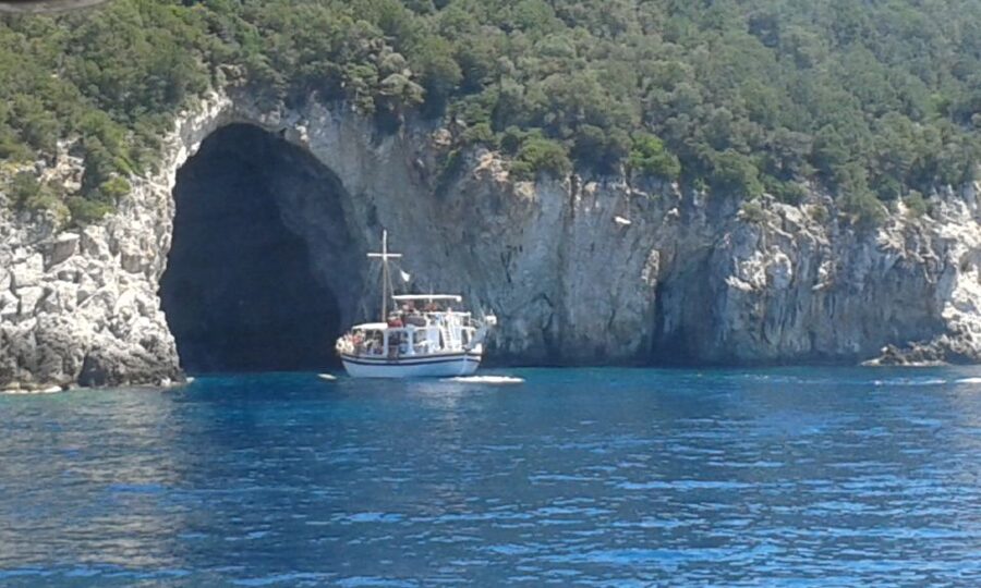 From Corfu Town: Syvota and Blue Lagoon Full-Day Boat Cruise - The return crossing and possible extra swim