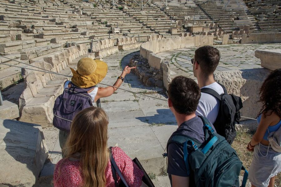 From Cruise Port: Athens City, Acropolis & Acropolis Museum - Entering the Acropolis and reaching the Parthenon